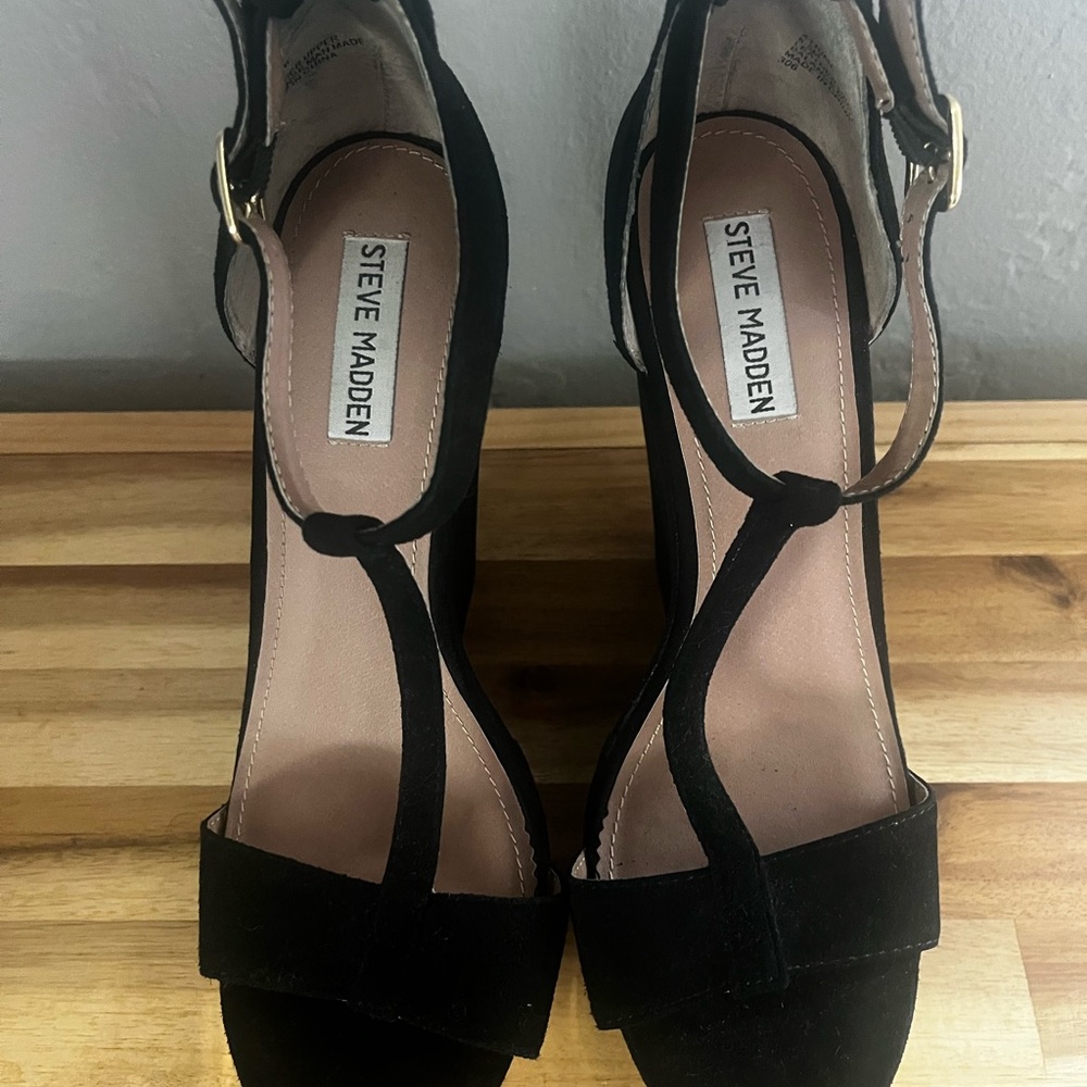 Steve Madden Black Women's Wedges